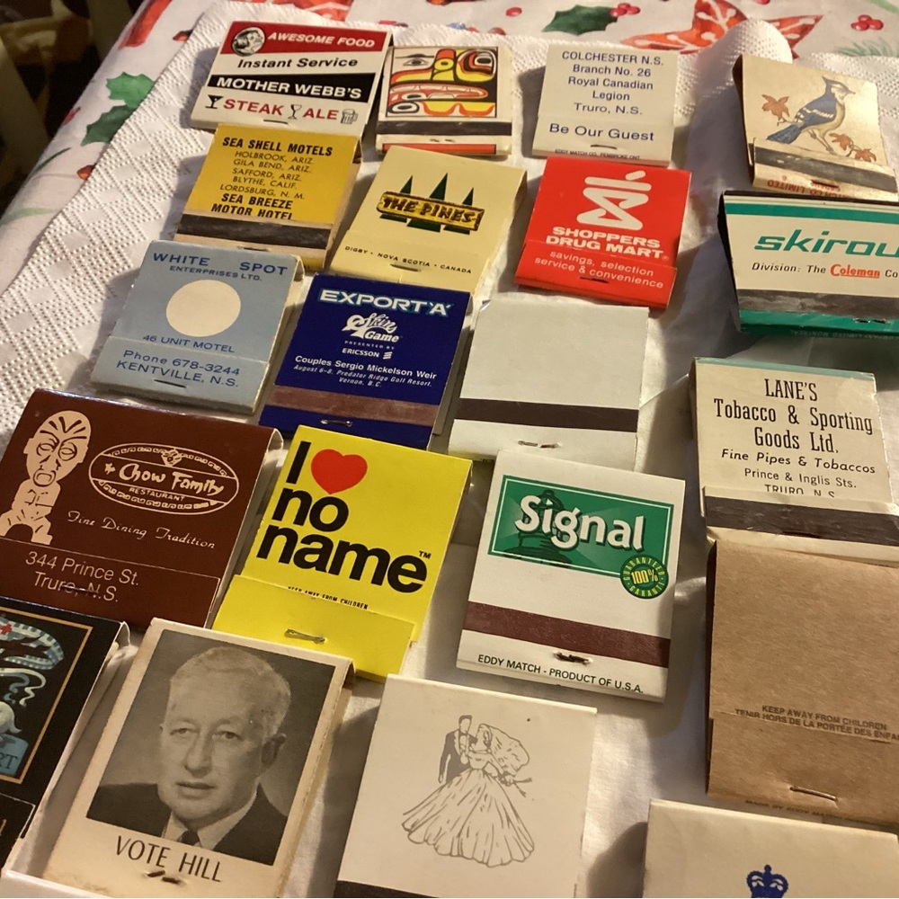 Old paper matches ,some very old